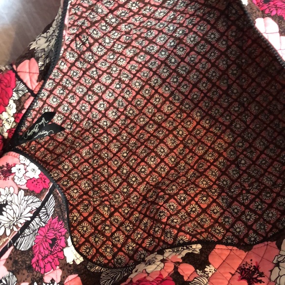 VERA BRADLEY Mocha Rouge XL travel bag carry on weekender with shoulder … - Picture 10 of 14